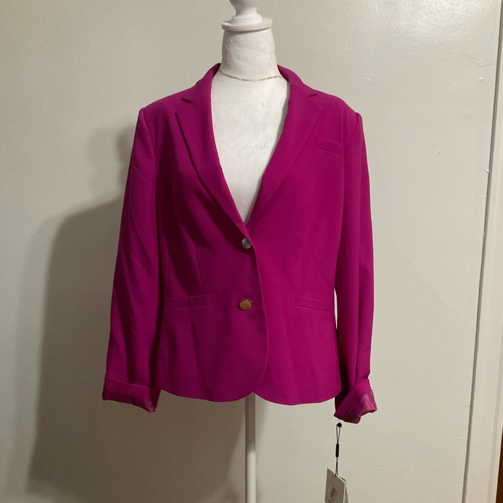 Calvin Klein “Zin Zinnia” Colored Blazer Tailored Suit Jacket